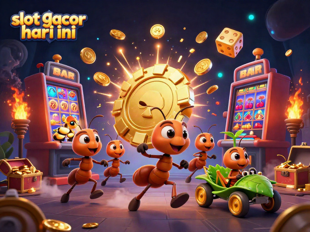 Slot gacor hari ini: Tim semut kartun mencuri chip poker di dunia slot yang gemerlap.